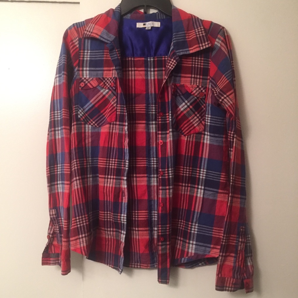 Matix button down plaid shirt Sz S